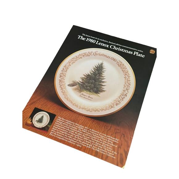 Lenox "BREWER'S SPRUCE" VTG 1980 Christmas Tree Holiday Collectors Plate Flyer - Picture 4 of 6